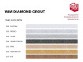 DIAMOND GROUT tabela kolorów