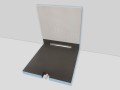 Brodzik WALL SMART 3S - opcjonalnie z zestawem WIM PLATTE półka ścienna do zabudowy brodzika WALL